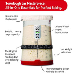 Professional Sourdough Bread Starter Kit with 5 Unique Features 07FC0E-D4 - KOEEK