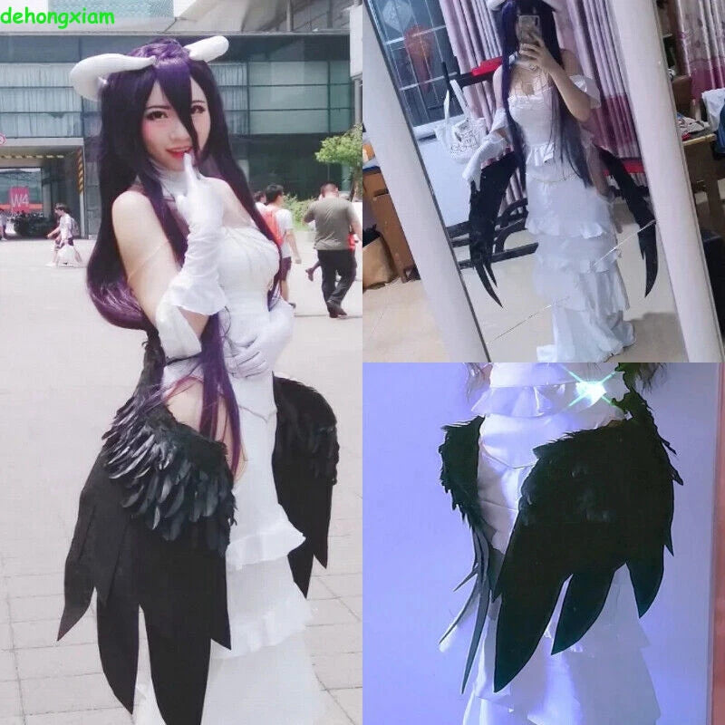 Anime Overlord Albedo Wings Foldable Handmade Cosplay Props Costume Accessories HANDMADE - KOEEK