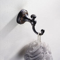 Brass towel hook, oil-rubbed bronze bathrobe hook, vintage sty