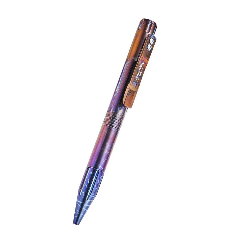 Titanium Alloy Pocket Ballpoint Pen Office Signature Pen Student Stationery 07FC0E-D4 - KOEEK