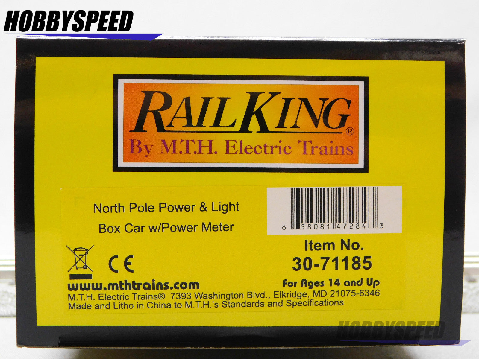 MTH RAILKING NORTH POLE CHRISTMAS POWER METER BOXCAR O GAUGE car 30-71185 MTH - KOEEK