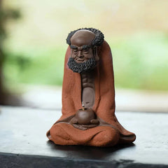 Chinese Yixing Purple Clay Figure Statue Ornaments Handmade Sculpture Tea Pet 07FC0E-D4 - KOEEK