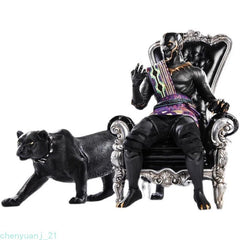 JXK 1/6 Black Leopard Black Panther Animal Figure Model Decor Model Collection 07FC0E-D4 - KOEEK
