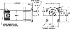 ny Dayton 1Lpy4 DC girmotor, 500,0 In-Lb Max. Dreiemoment, 6 rpm navneskilt Rpm, 90V DC