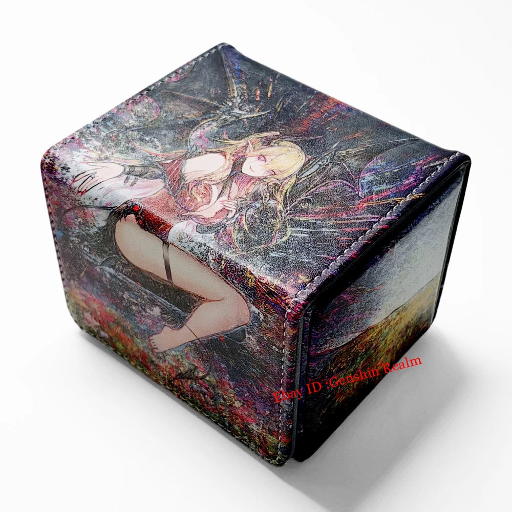 Anime Yu-Gi-Oh! Lacrima the Crimson Tears Card Magnetic Adsorption Storage Box 07FC0E-D4 - KOEEK