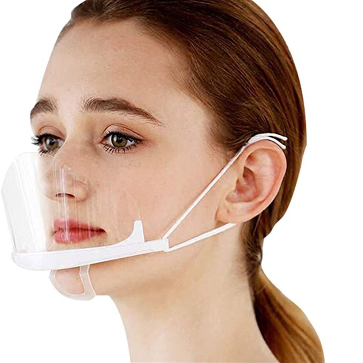 new Clear Face Shield 10PCS Adjustable Anti-Fog Anti-Splash PVC Protective Visor koeek - KOEEK