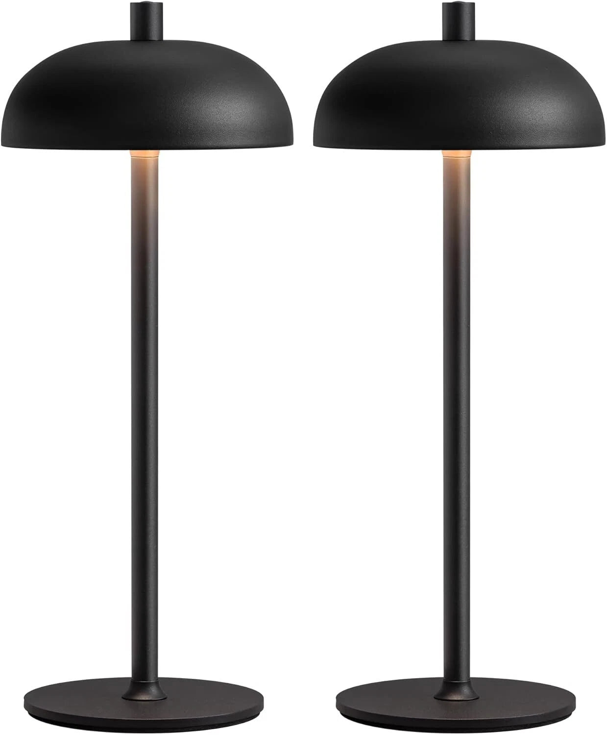 Cordless LED 12” Small Table Lamp (Set of 2), Modern Portable Table Lamps 07FC0E-D4 - KOEEK
