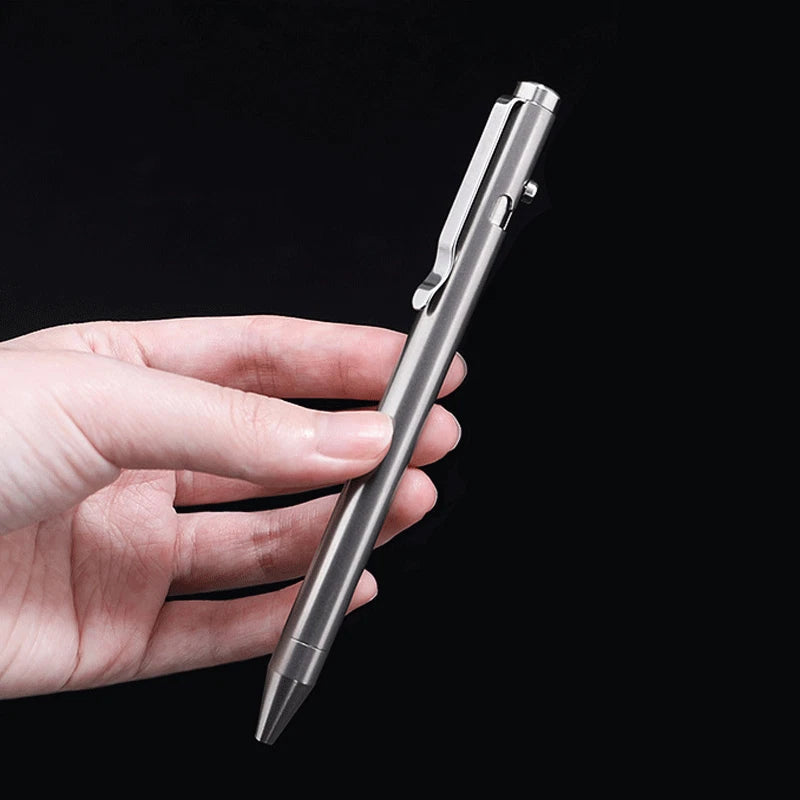 Pocket Titanium Alloy Ballpoint Pen Business Signature Pen Portable Outdoor EDC 07FC0E-D4 - KOEEK