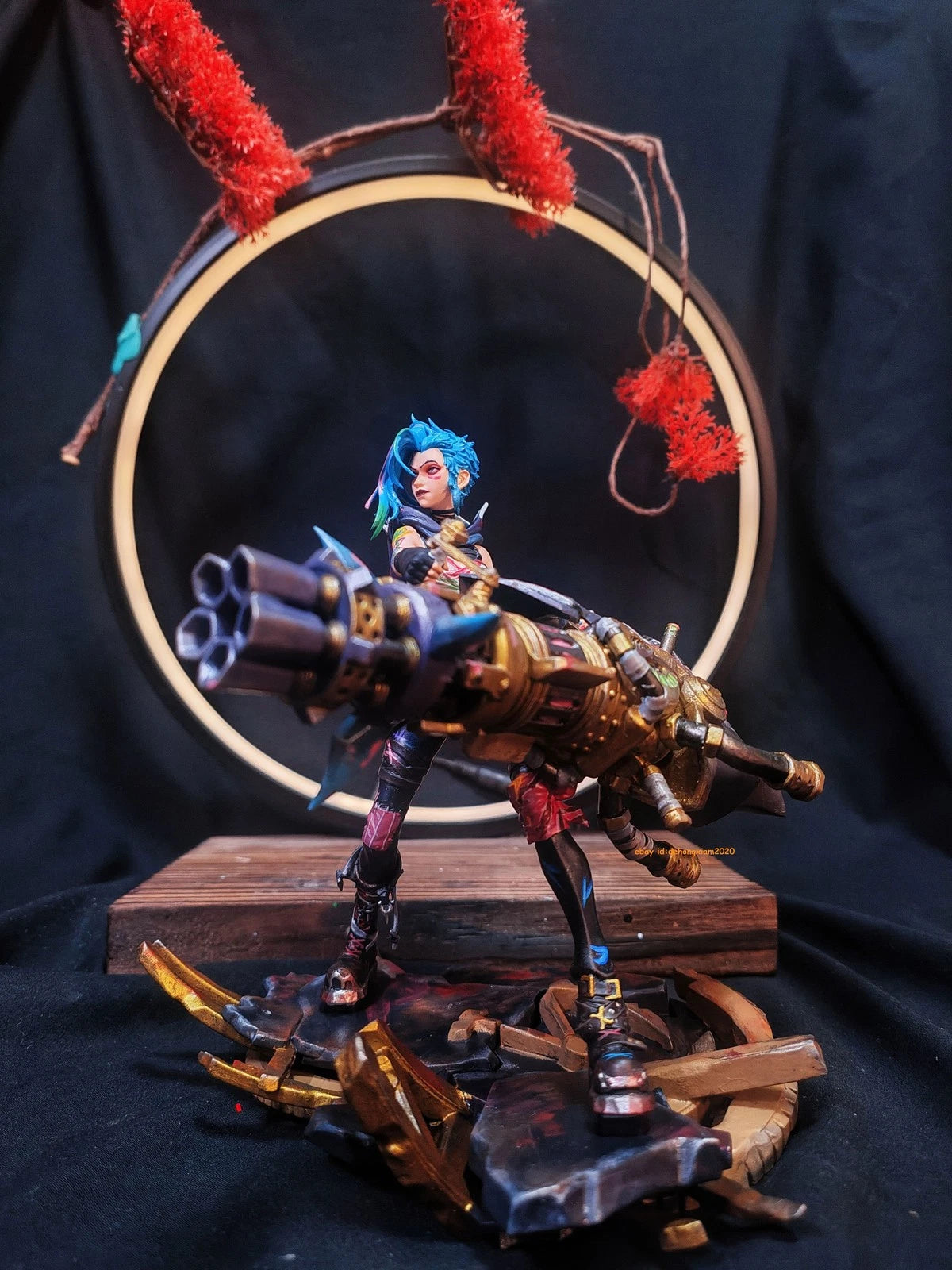 18CM League of Legends LOL Jinx PVC Statue Handmade Figure Model Collectibles 07FC0E-D4 - KOEEK