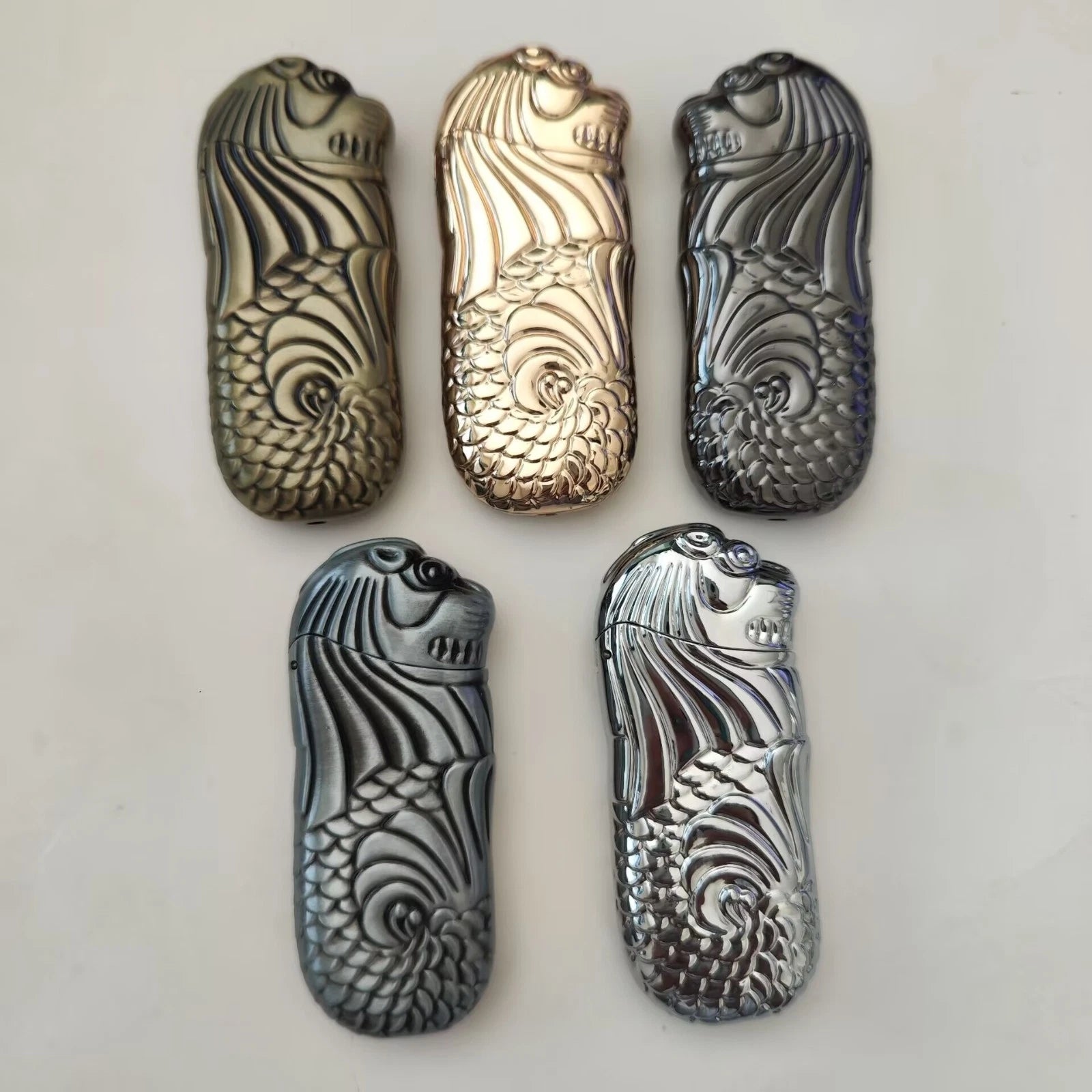 1PC Metal Lighter Case Cover For Bic J5 Lighter Retro Lighter Case Shell EDC Toy 07FC0E-D4 - KOEEK