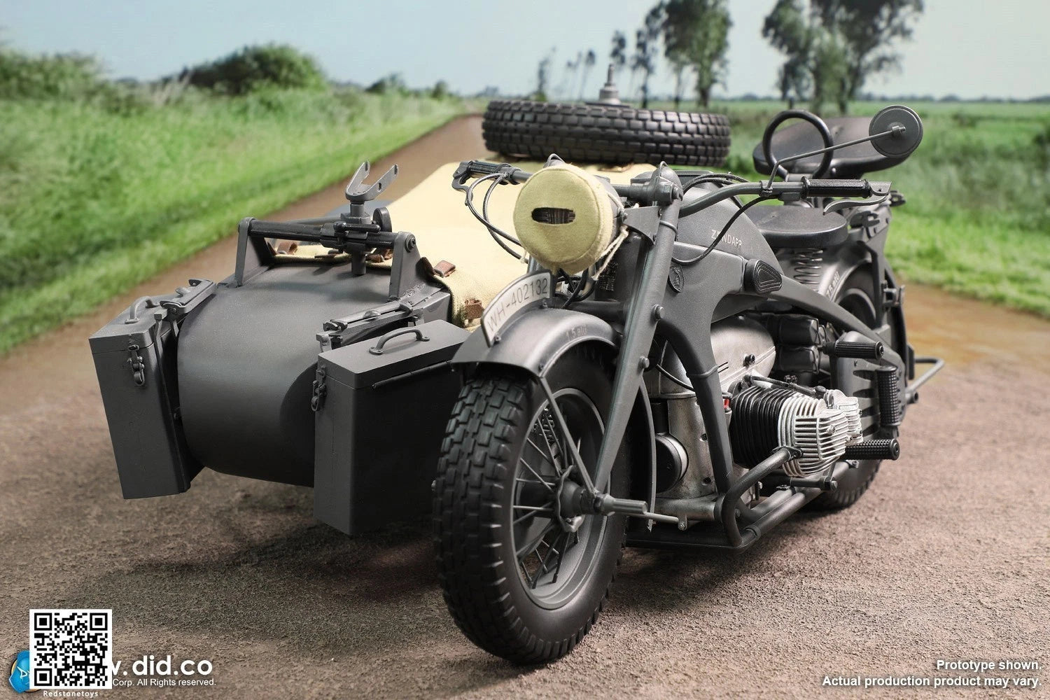 DID Motor Tricycle Motorcycle Model For 1/6 Action Figure Collection Gray Ver. DID - KOEEK
