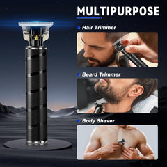 new Mens Beard Trimmer, Zero Gapped T Blade Liners, Cordless Hair B-black 07FC0E-D4 - KOEEK