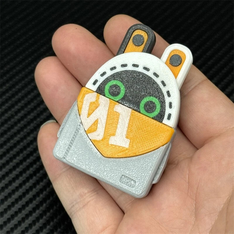 Future 01 Rabbit EDC Fidget Toy Creative Plastic Fidget Slider Stress Relief 07FC0E-D4 - KOEEK