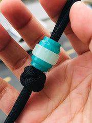 Resin Knife Lanyard Bead Glow in the Dark Paracord Pendant Bracelet Bead EDC 07FC0E-D4 - KOEEK