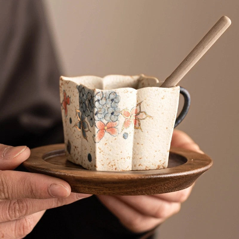1Pc Exquisitely Chinese Blue and White Porcelain Coffee Cup Retro Milk Cup 07FC0E-D4 - KOEEK
