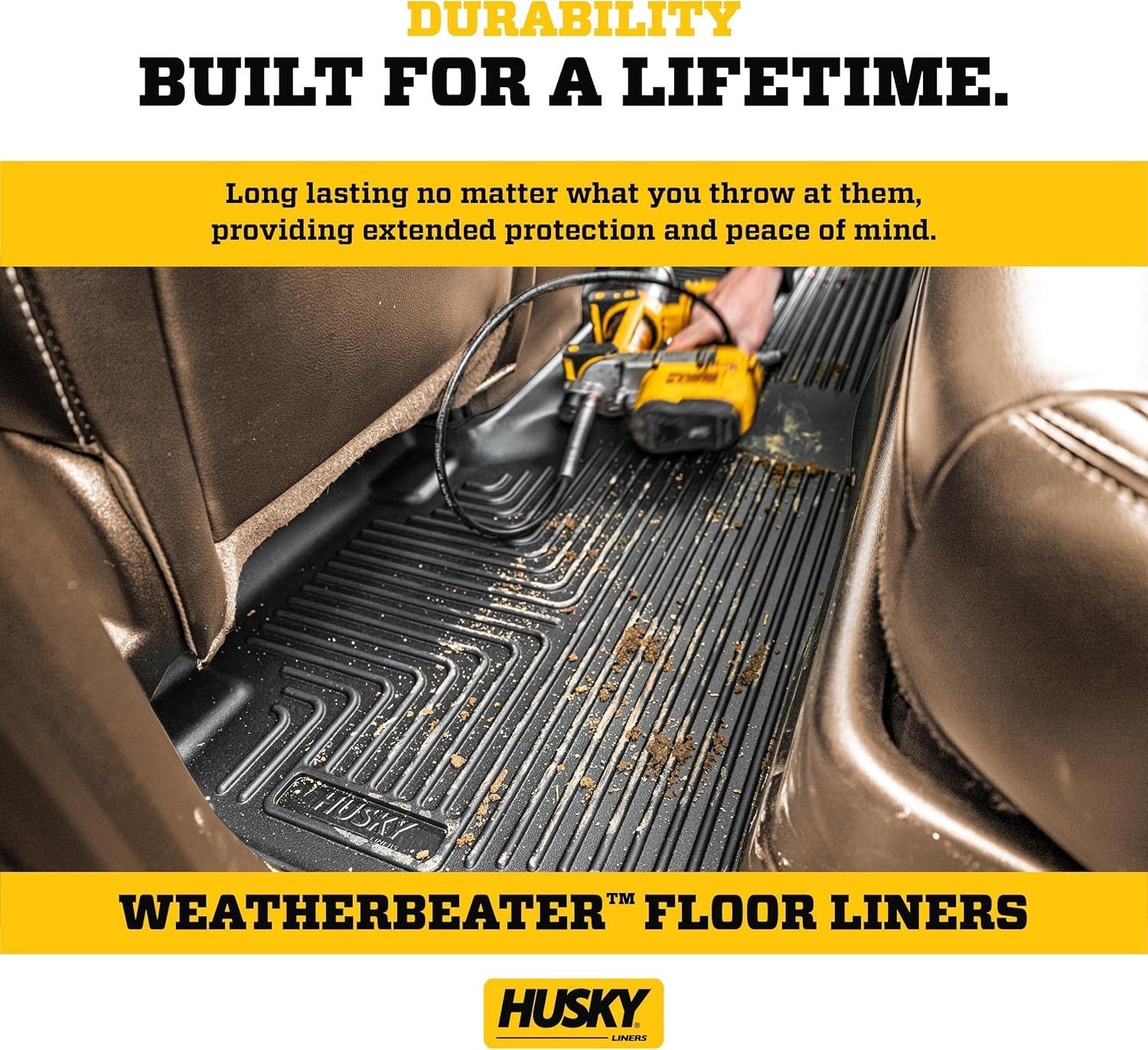 new Husky Liners Weatherbeater Floor Mats | Fits 2015-2023 Chevrolet Black HUSKY LINERS - KOEEK