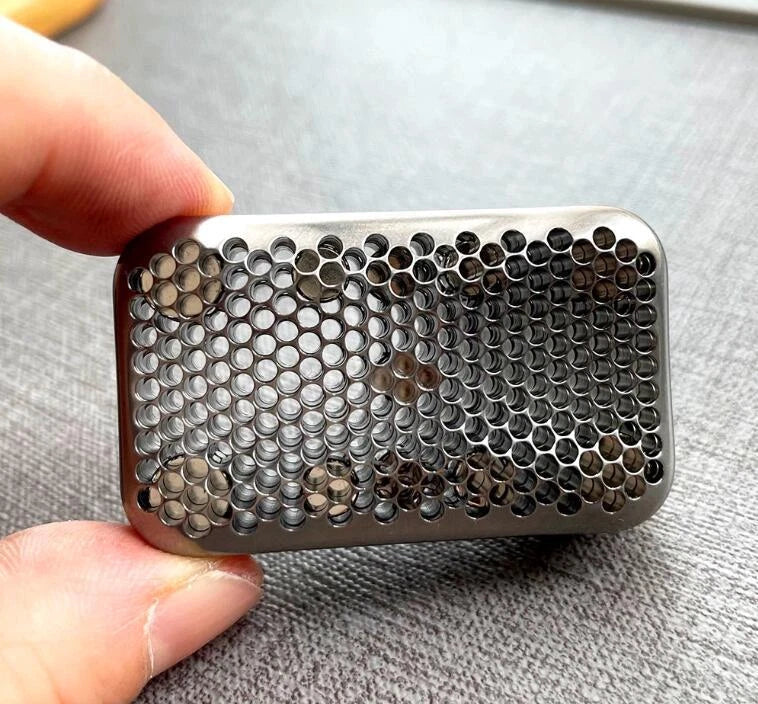 Titanium alloy Hollow Coral Fidget Slider Creative Push Fidget Stress Relief Toy 07FC0E-D4 - KOEEK