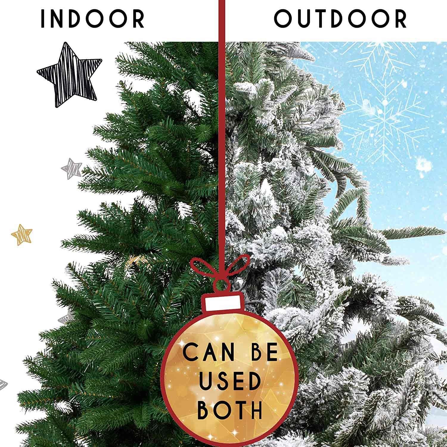 Christmas Lights Coloured 600 LED 30M - Festive Bright String Xmas Tree 07FC0E-D4 - KOEEK