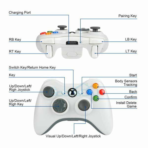 ny trådløs spillkontroller Gamepad for Microsoft XBOX 360 og PC WIN 7 8 10