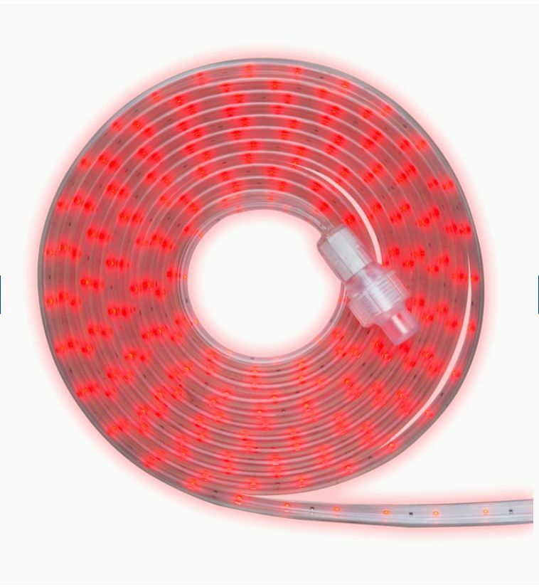 GE StayBright 240-Light 19.6-ft Red Integrated LED Christmas Tape Lights GE - KOEEK