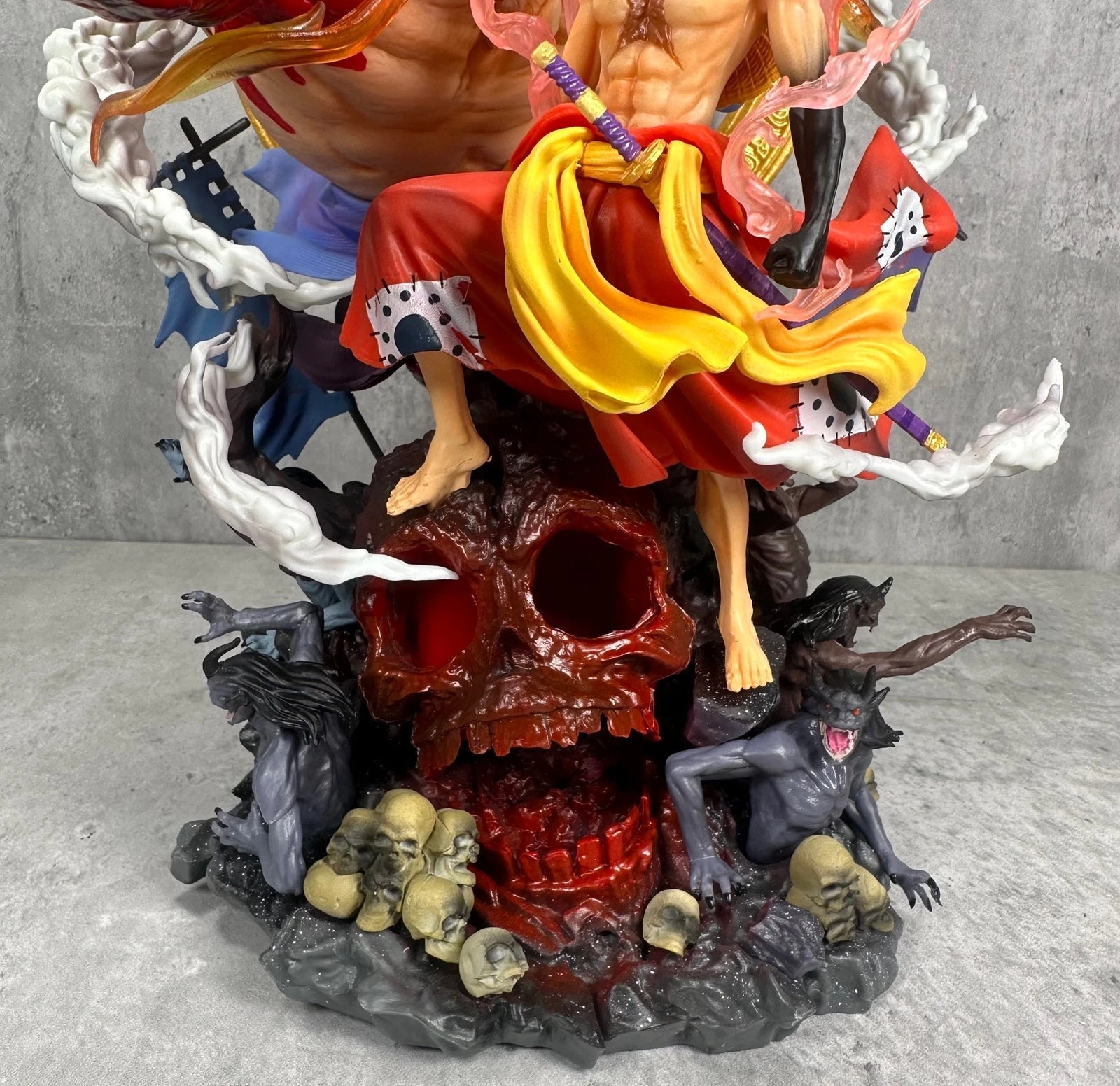 Japan Anime Figure Luffy Gear 4 Wano Kuni GK Statue PVC Model Collectible 35CM 07FC0E-D4 - KOEEK