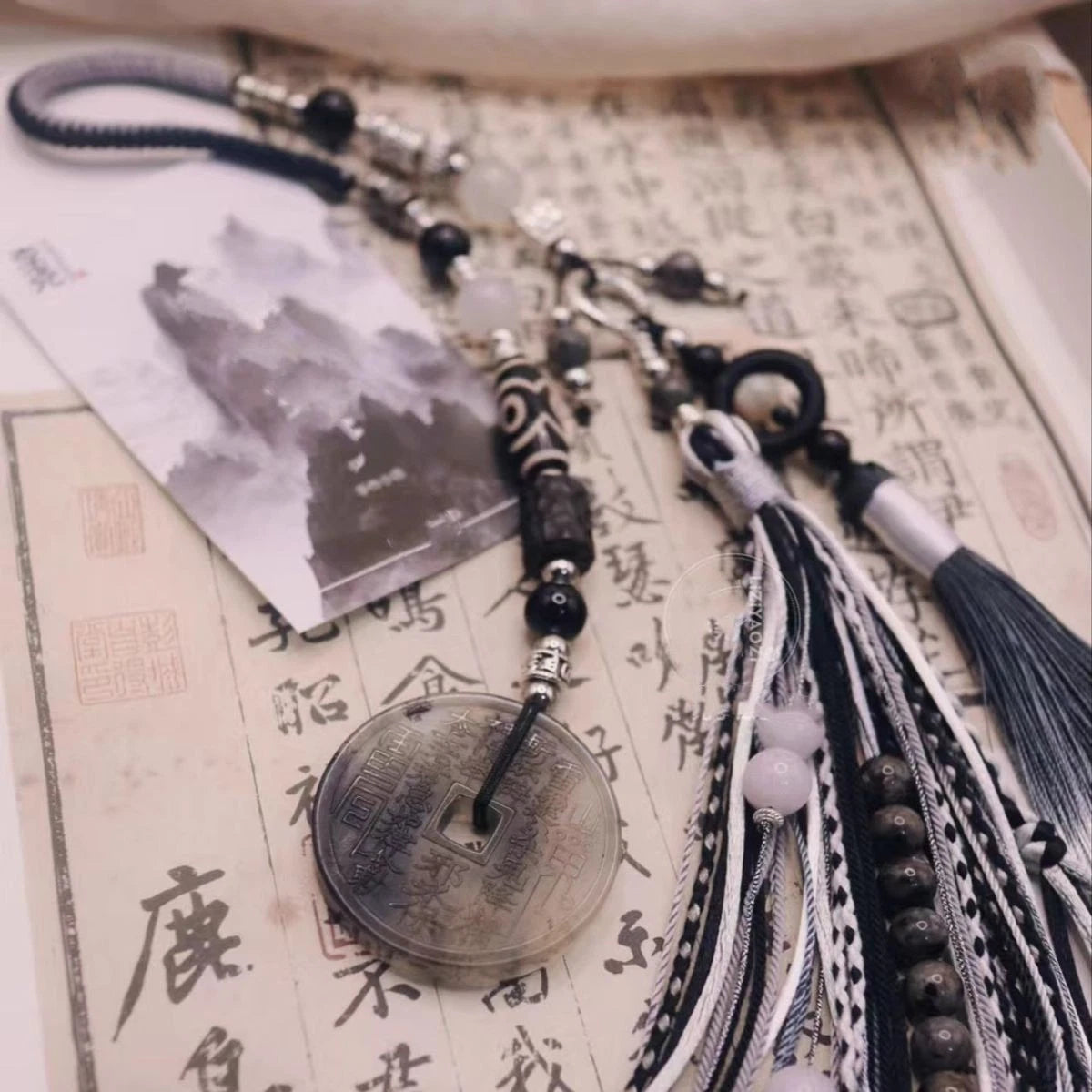Tibetan Tassel Hanging Pendant Woven Car Decoration 07FC0E-D4 - KOEEK