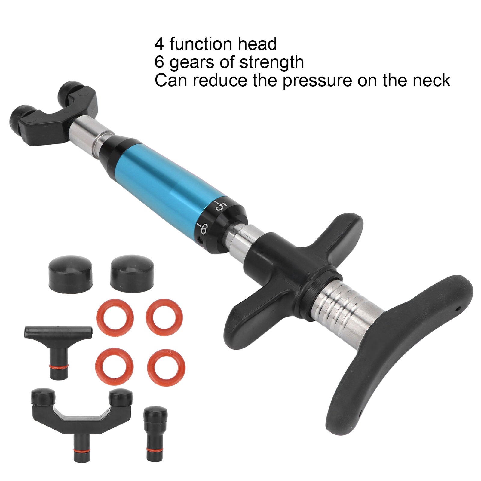 new Chiropractic Adjustment 6 Gears Strength Joint Spine Massager(Blue ) HGF koeek - KOEEK