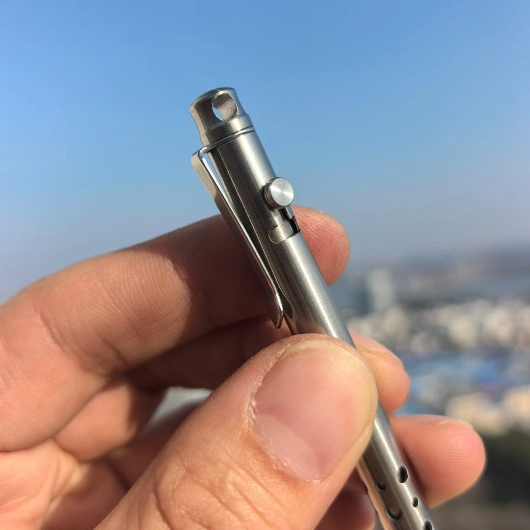 Lightweight Titanium alloy signature pen Tactical EDC Tool 07FC0E-D4 - KOEEK