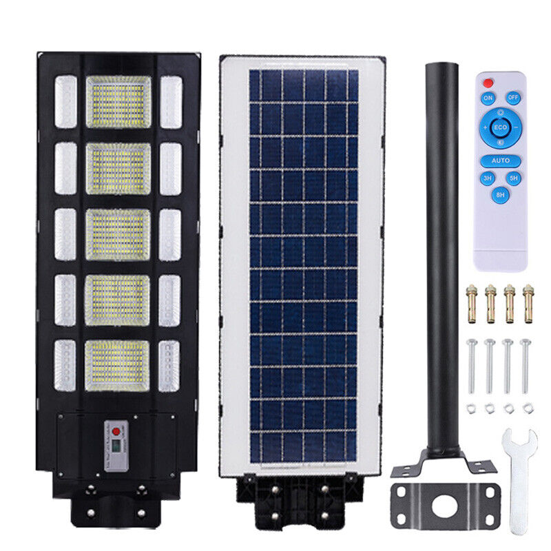 ny 10000000LM LED Solar Road Street Flood Light Utendørs Hage Hage Lampe Vanntett