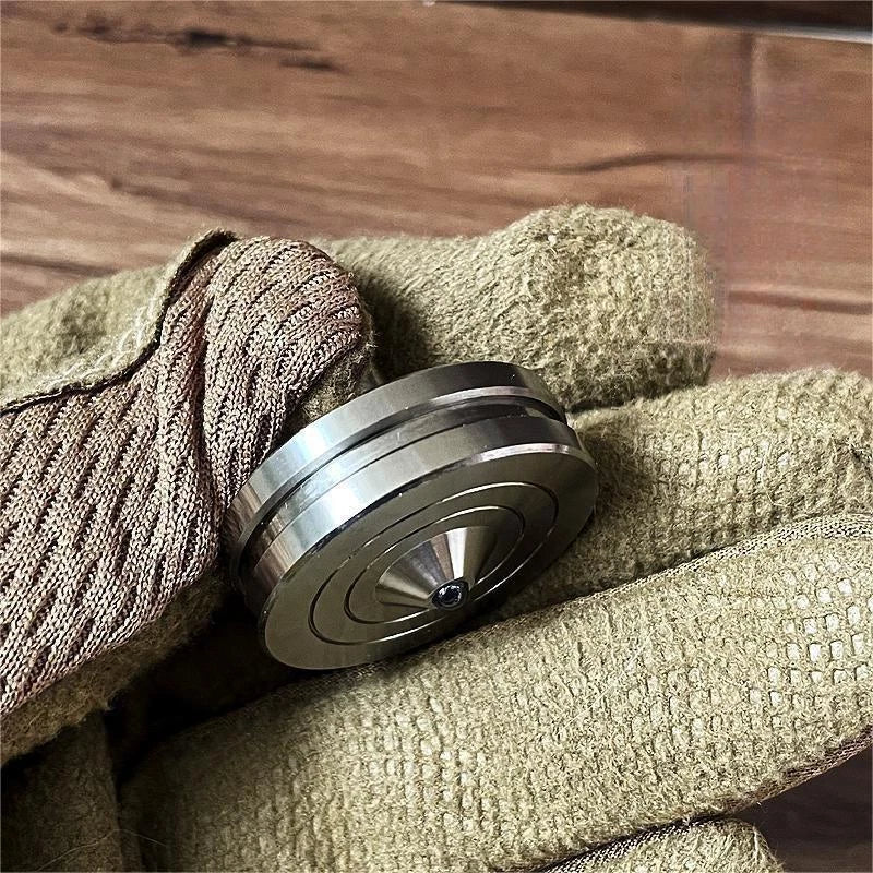 Titanium Spinning Top Fidget Toy Premium Desktop EDC Toy Spinner Gyroscope Gift 07FC0E-D4 - KOEEK