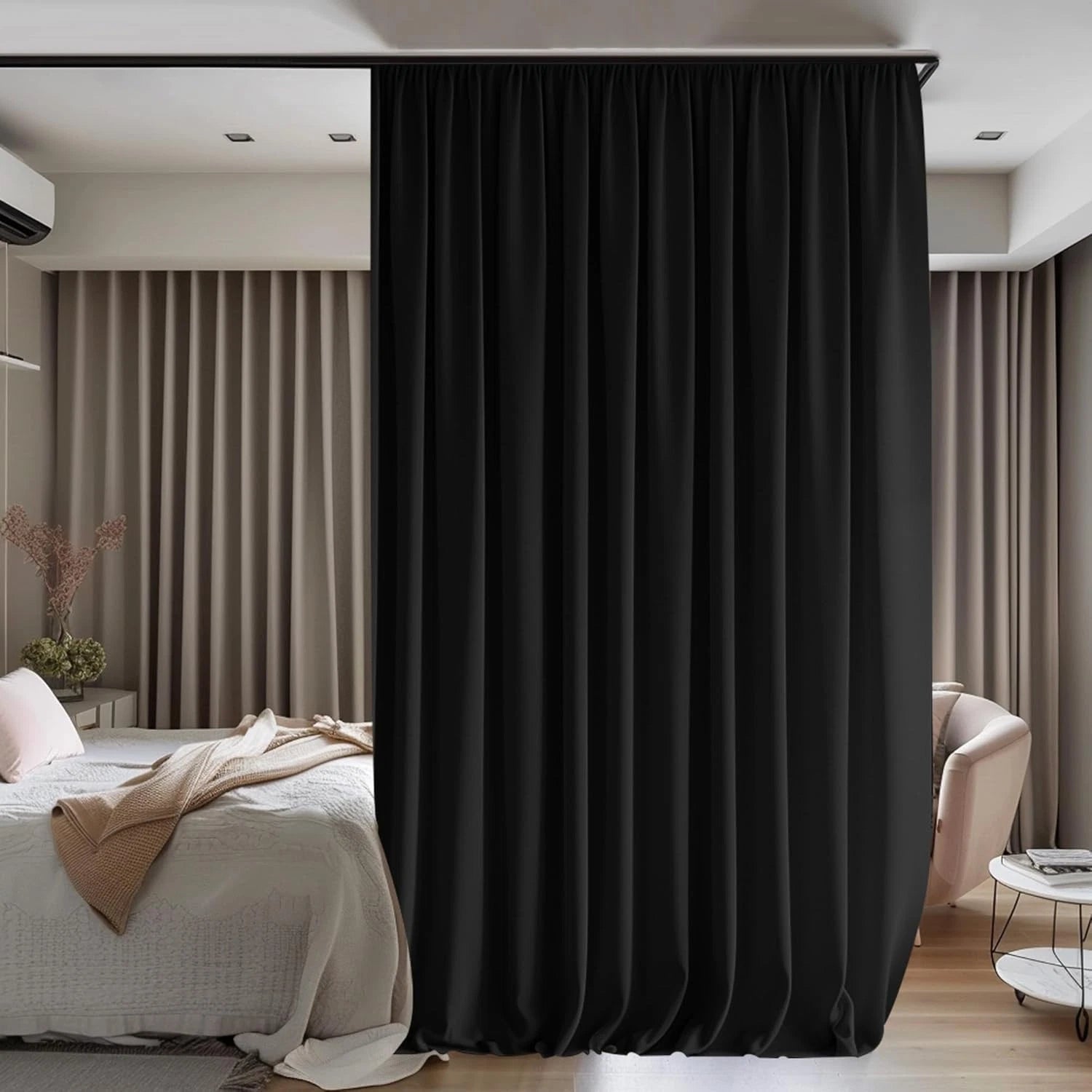 Room divider curtains Flexible ceiling track set Curtain tracks 07FC0E-D4 - KOEEK