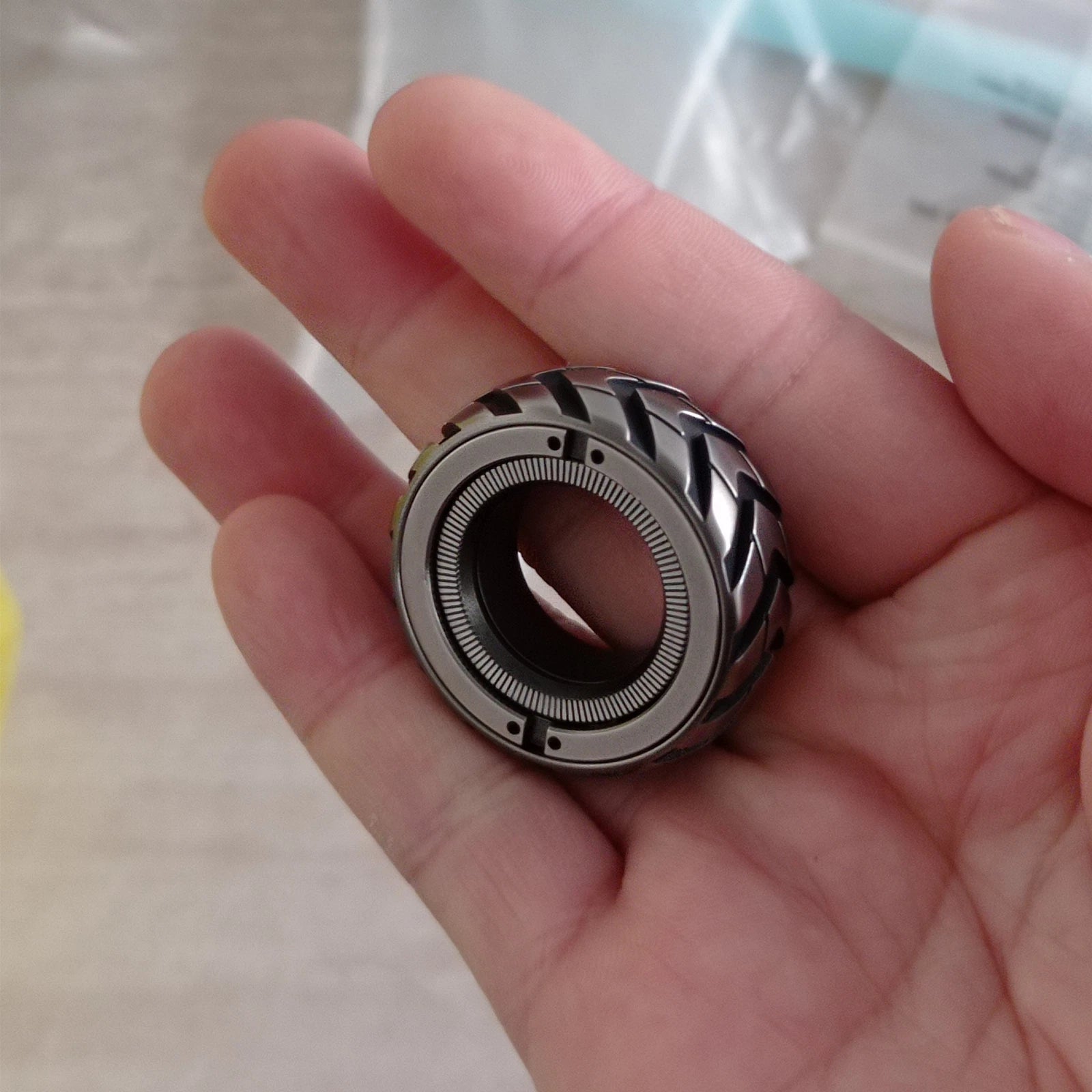 Fidget Slider Decompression Fidget Toy Spinner Stress Relief For Adults EDC Gift 07FC0E-D4 - KOEEK
