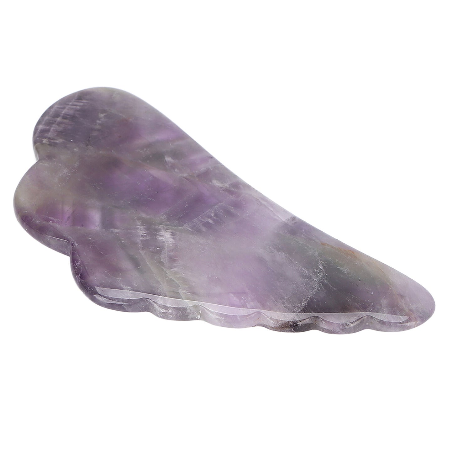 new Amethyst Stone Guasha Board Scraping Massage For Acupuncture Massage Lifting HGF koeek - KOEEK