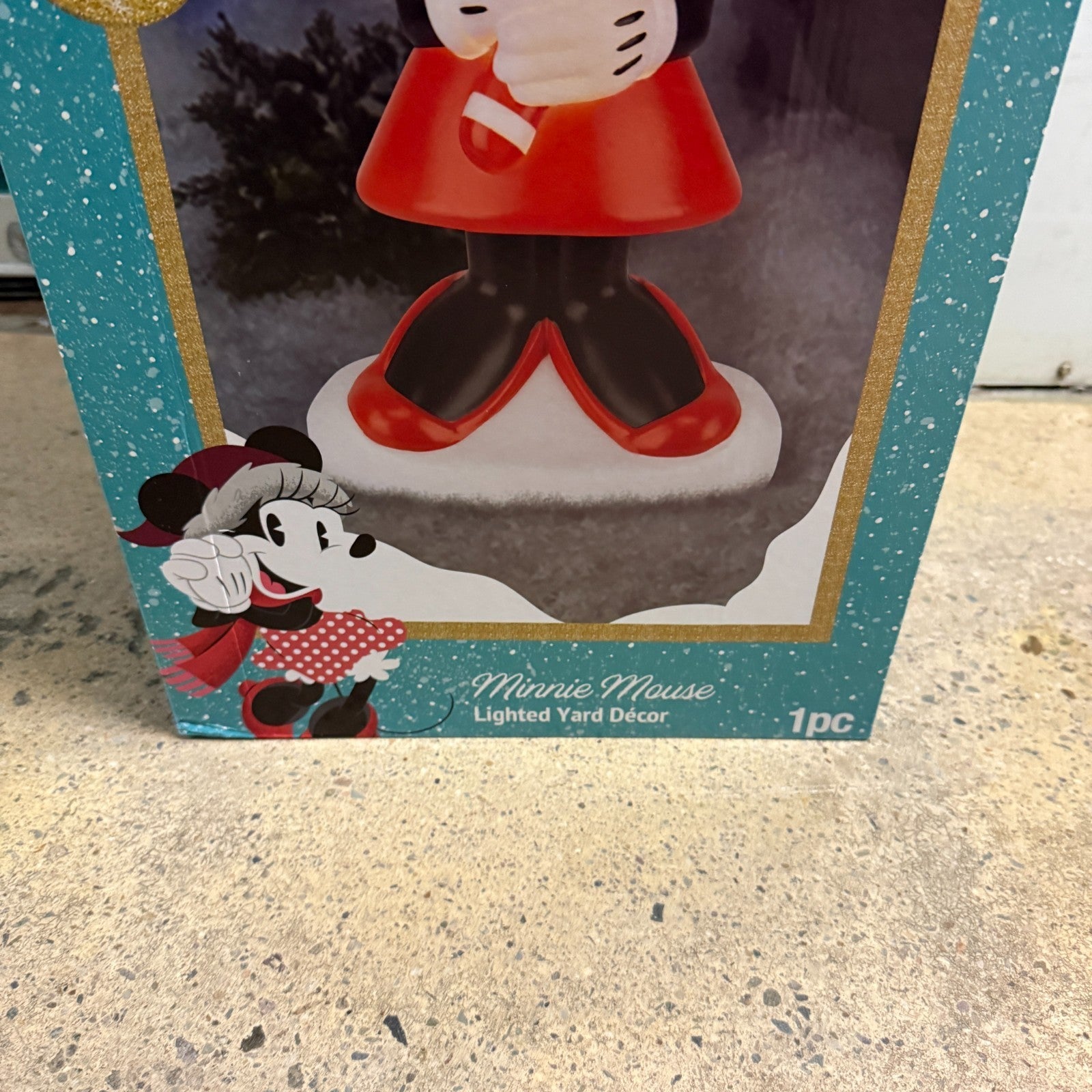 Disney Minnie Mouse Blow Mold Lighted Christmas Yard Decoration 2 FT Gemmy GEMMY - KOEEK