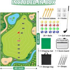 new Battle Golf Game Chipping Mat - 37pcs Sticky Pro Games Medium, Verde 07FC0E-D4 - KOEEK