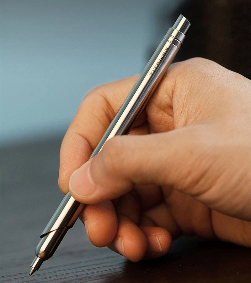 EDC Titanium Alloy Rotate Creative Ball Pen Office Signature Pen Outdoor Pocket 07FC0E-D4 - KOEEK