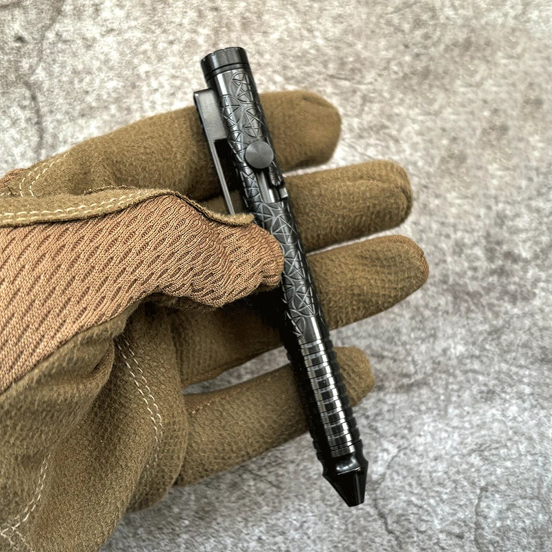 EDC Titanium Spinner Pocket Ball Pen Business Signature Pen StudentS Stationery 07FC0E-D4 - KOEEK