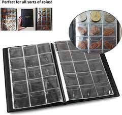 new 150 Pockets Coin Album, Penny Collecting Book, 1pack, 150 Pockets, Black 07FC0E-D4 - KOEEK