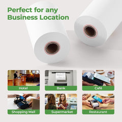 new MUNBYN 2 x 50ft Thermal Paper (20 Rolls), 2 x 50', white MUNBYN - KOEEK