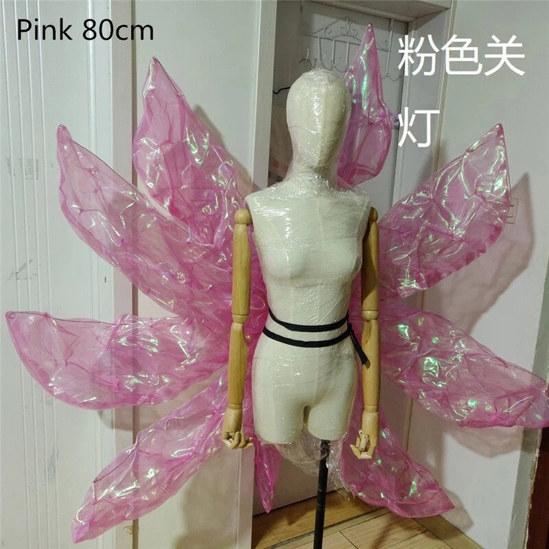LOL KDA Prestige Fox Ahri Nine Tails Girl 4 Colors LED Light Cosplay Outfit Prop 07FC0E-D4 - KOEEK