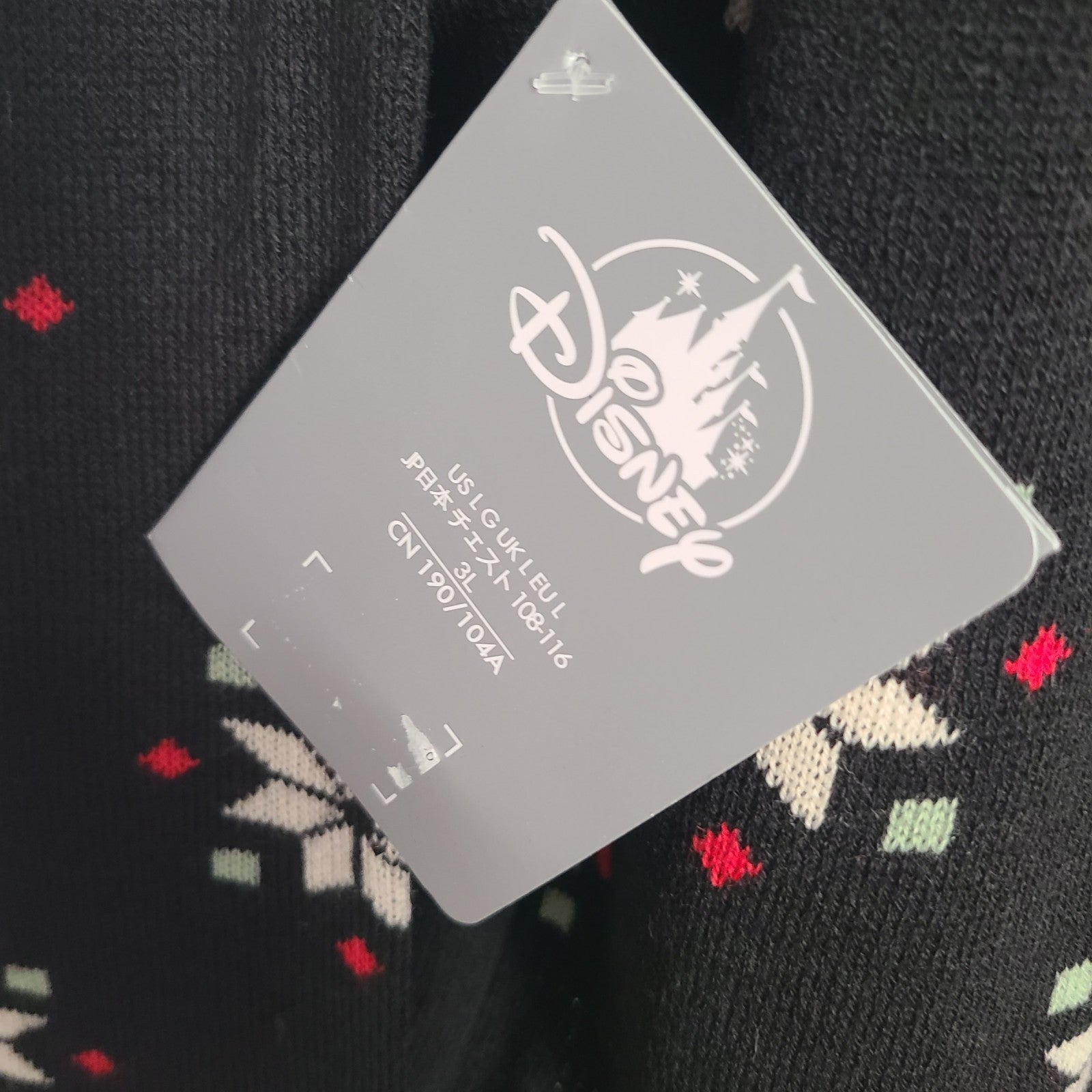 Disney Christmas Sweater Villains Naughty Black Crewneck Malificent L  Lights DISNEY - KOEEK