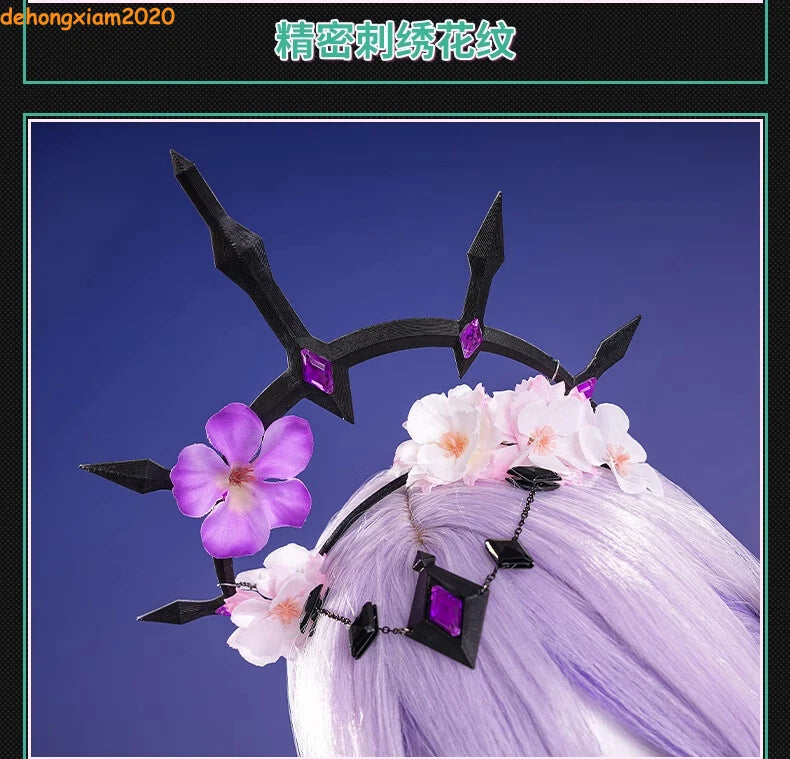 Honkai: Star Rail Castorice Women Costume Cosplay Dress Skirt Outfit Halloween 07FC0E-D4 - KOEEK