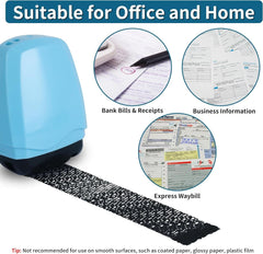 new Identity Theft Protection Roller Stamp,Confidential Stamp with Two... 07FC0E-D4 - KOEEK