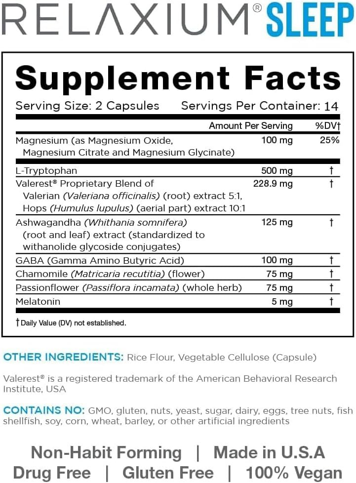 new Relaxium Sleep Aid, 14-Day Supply, Non-Habit Forming, Dietary Supplement for... RELAXIUM - KOEEK