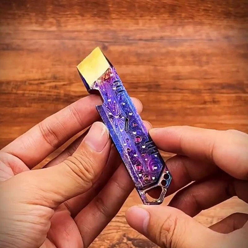 Hot Titanium Alloy Pry Bar Crowbar Multitool Opener Portable Outdoor Camping EDC 07FC0E-D4 - KOEEK