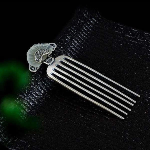 Fan-shaped Chinese National Style Hanfu Hairpin Hanfu Hair Accessories 07FC0E-D4 - KOEEK