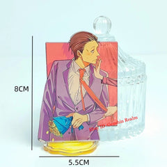 2Pcs/Set Smoking Behind the Supermarket with You Acrylic Desktop Stand Decor 07FC0E-D4 - KOEEK