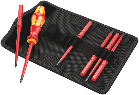 Wera KK VDE 7-Piece Insulated Interchangeable Blade Set SL Ph SQ