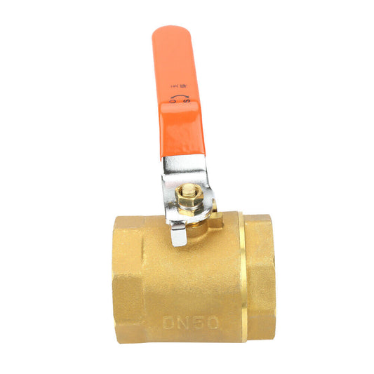 new 1pc DN50 2"BSP Brass Pipe Valve 1.6MPa Professional For Water Oil Gas koeek - KOEEK