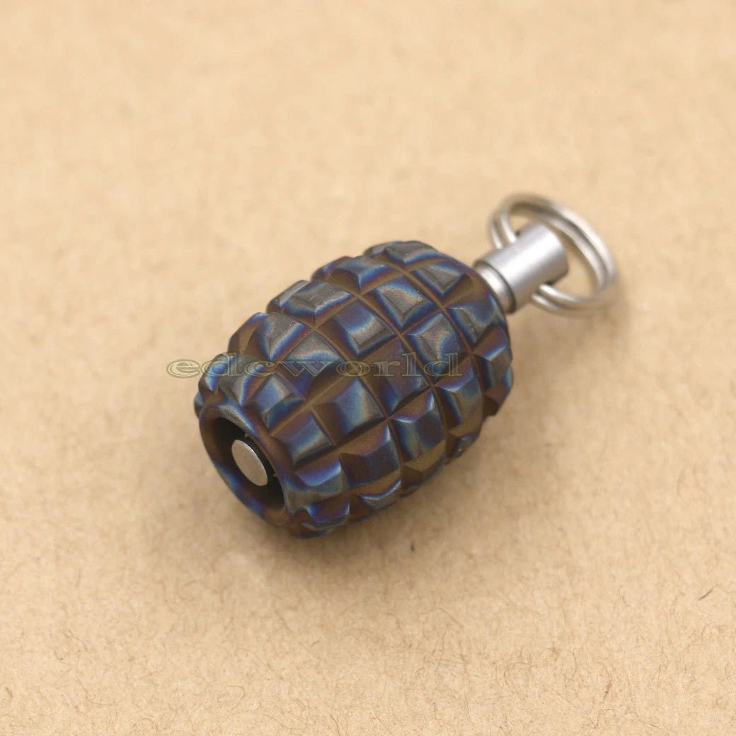 Titanium Alloy Parachute Cord Lanyard Knife Bead Key Chain Pendant DIY EDC  Tool 07FC0E-D4 - KOEEK